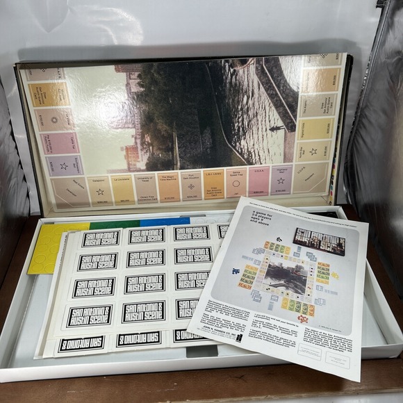 Hansen 1979 San Antonio & Austin Scene Board Game, Unpunched - Picture 3 of 6